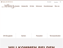 Tablet Screenshot of kueng-saegerei.ch